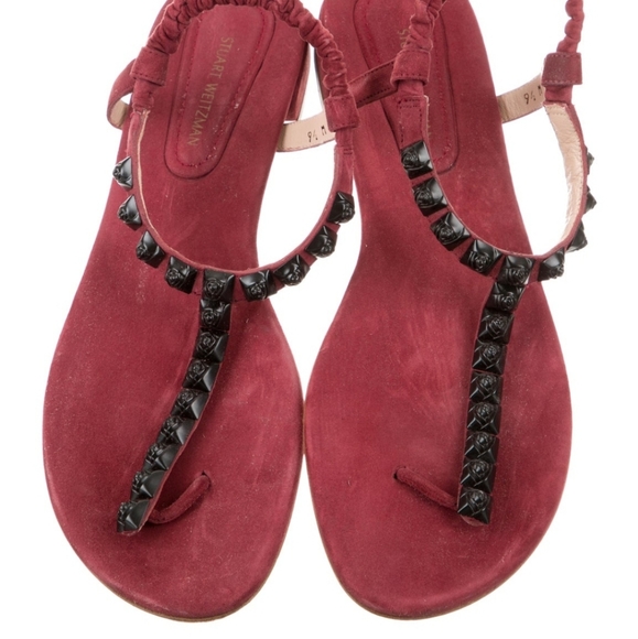 Stuart Weitzman suede strap sandals - Picture 3 of 5